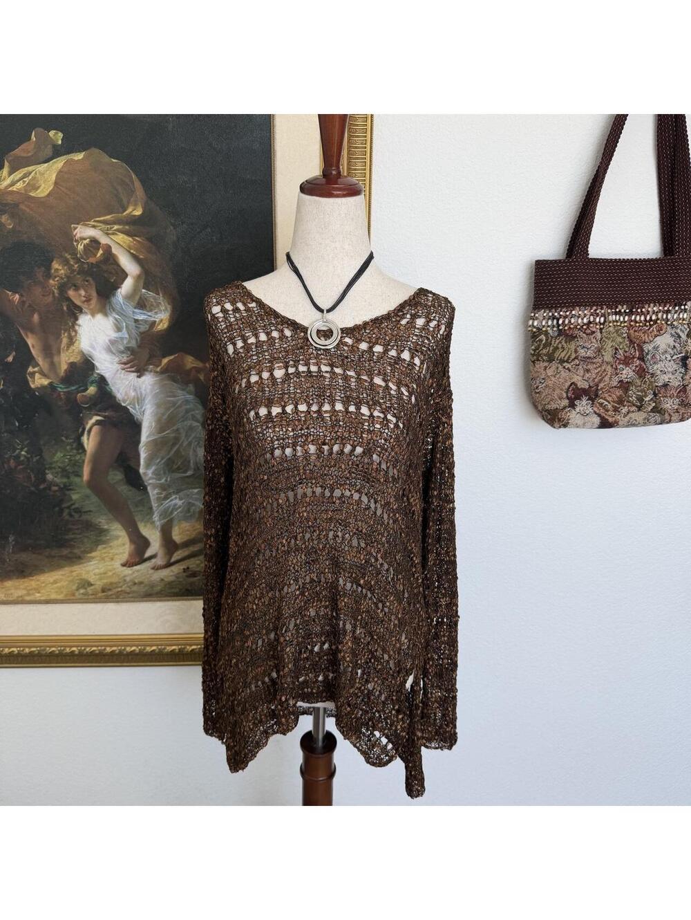 Whimsi Boho Autumn Hand Loomed Top